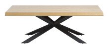Couchtisch >ARNO< (B/H/T: 130x45x68 cm) in Wildeiche - 130x45x68 (BxHxT)
