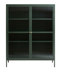 Highboard >BRONCO< (B/H/T: 110x140x40 cm) in grün - 110x140x40 (BxHxT)