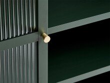Highboard >BRONCO< (B/H/T: 110x140x40 cm) in grün - 110x140x40 (BxHxT)