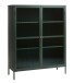 Highboard >BRONCO< (B/H/T: 110x140x40 cm) in grün - 110x140x40 (BxHxT)