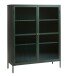 Highboard >BRONCO< (B/H/T: 110x140x40 cm) in grün - 110x140x40 (BxHxT)