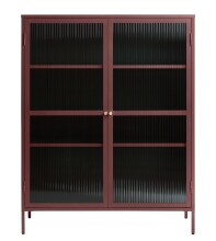 Highboard >BRONCO< (B/H/T: 110x140x40 cm) in rot...