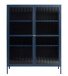 Highboard >BRONCO< (B/H/T: 110x140x40 cm) in blau - 110x140x40 (BxHxT)