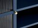 Highboard >BRONCO< (B/H/T: 110x140x40 cm) in blau - 110x140x40 (BxHxT)