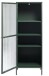 Vitrine >BRONCO< (B/H/T: 58x160x40 cm) in grün aus Metall - 58x160x40cm (BxHxT)