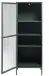Vitrine >BRONCO< (B/H/T: 58x160x40 cm) in grün aus Metall - 58x160x40cm (BxHxT)