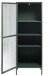 Vitrine >BRONCO< (B/H/T: 58x160x40 cm) in grün aus Metall - 58x160x40cm (BxHxT)