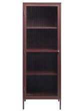 Vitrine >BRONCO< (B/H/T: 58x160x40 cm) in rot aus...