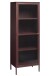 Vitrine >BRONCO< (B/H/T: 58x160x40 cm) in rot aus Metall - 58x160x40cm (BxHxT)