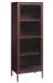 Vitrine >BRONCO< (B/H/T: 58x160x40 cm) in rot aus Metall - 58x160x40cm (BxHxT)