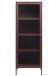 Vitrine >BRONCO< (B/H/T: 58x160x40 cm) in rot aus Metall - 58x160x40cm (BxHxT)