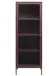 Vitrine >BRONCO< (B/H/T: 58x160x40 cm) in rot aus Metall - 58x160x40cm (BxHxT)