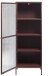 Vitrine >BRONCO< (B/H/T: 58x160x40 cm) in rot aus Metall - 58x160x40cm (BxHxT)
