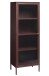 Vitrine >BRONCO< (B/H/T: 58x160x40 cm) in rot aus Metall - 58x160x40cm (BxHxT)