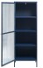 Vitrine >BRONCO< (B/H/T: 58x160x40 cm) in blau aus Metall - 58x160x40cm (BxHxT)