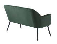 Polsterbank >BERRIE< (B/H/T: 129x81x71 cm) in grün - 129x81x71 (BxHxT)