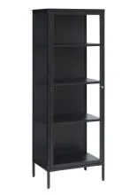 Vitrine >CARMEL< (B/H/T: 57x160x40 cm) in schwarz...