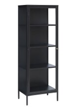 Vitrine >CARMEL< (B/H/T: 57x160x40 cm) in schwarz...