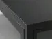 Vitrine >CARMEL< (B/H/T: 57x160x40 cm) in schwarz aus Metall - 57x160x40 (BxHxT)
