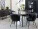 Vitrine >CARMEL< (B/H/T: 57x160x40 cm) in schwarz aus Metall - 57x160x40 (BxHxT)