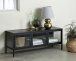 TV-Board >CARMEL< (B/H/T: 132x52x40 cm) in schwarz - 132x52x40 (BxHxT)