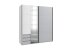 Kleiderschrank >Aurich< (B/H/T: 180x198x65 cm) in Weiß - 180x198x65cm (BxHxT)