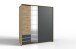 Kleiderschrank >Aurich< (B/H/T: 180x198x65 cm) in Artisan-Eiche-Nachbildung