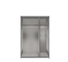 Kleiderschrank >Baden< (B/H/T: 135x198x64 cm) in Weiß - 135x198x64cm (BxHxT)