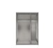 Kleiderschrank >Baden< (B/H/T: 135x198x64 cm) in Weiß - 135x198x64cm (BxHxT)