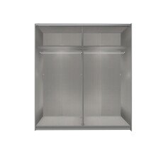 Kleiderschrank >Baden< (B/H/T: 180x198x64 cm) in Weiß - 180x198x64cm (BxHxT)
