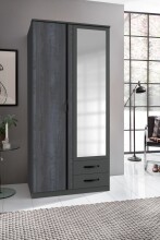 Kleiderschrank >Duo2< (B/H/T: 90x198x58 cm) in...