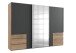 Kleiderschrank >Level36 A< (B/H/T: 300x216x65 cm) in Plankneiche-Nachbildung