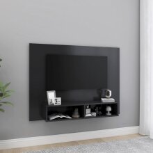 TV-Board >Förderstedt-I< (L/B/H: 120x23x90 cm) in Grau - 120x23x90cm (LxBxH)