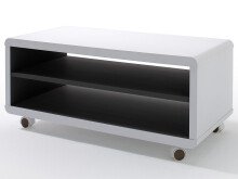 TV-Board >Jeffrey< in weiß-schwarz aus MDF -...