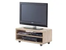 TV-Board >Jeffrey< in Eiche sägerau aus MDF -...