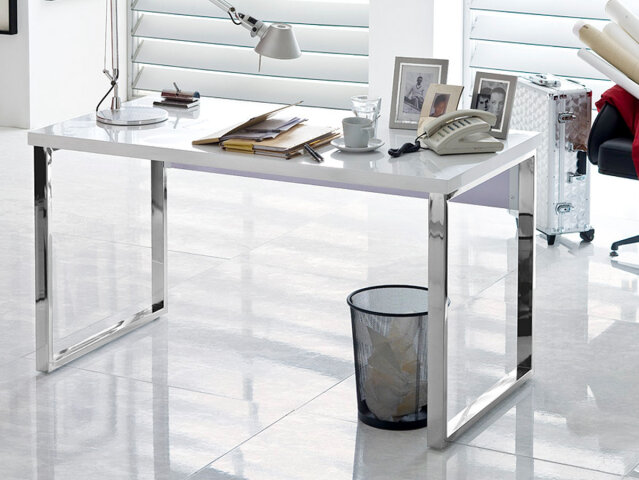 Schreibtisch >HOME DESK< in Plankeneiche Nachbildung - 140x75x70cm (B,  249,95 €