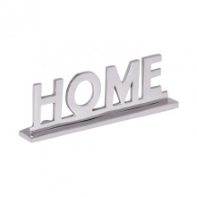 Dekofigur >Home I< (L/B/H: 22x7x4 cm) in Silbern aus Aluminium - 22x7x4 (LxBxH)