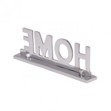 Dekofigur >Home I< (L/B/H: 22x7x4 cm) in Silbern aus Aluminium - 22x7x4 (LxBxH)