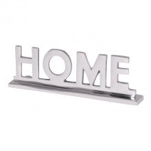 Dekofigur >Home I< (L/B/H: 22x7x4 cm) in Silbern aus Aluminium - 22x7x4 (LxBxH)