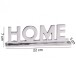 Dekofigur >Home I< (L/B/H: 22x7x4 cm) in Silbern aus Aluminium - 22x7x4 (LxBxH)