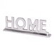 Dekofigur >Home I< (L/B/H: 22x7x4 cm) in Silbern aus Aluminium - 22x7x4 (LxBxH)