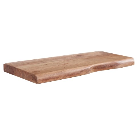 Wandregal >Gmünd< (B/H/T: 60x4x26 cm) in Akazie aus Massivholz - 60x4x26 (BxHxT)
