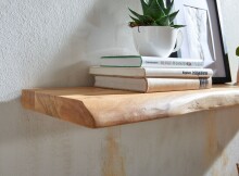 Wandregal >Gmünd< (B/H/T: 100x4x26 cm) in Akazie - 100x4x26 (BxHxT)