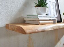 Wandregal >Gmünd< (B/H/T: 100x4x26 cm) in Akazie - 100x4x26 (BxHxT)