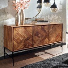 Sideboard >Rourkela< (B/H/T: 123x70x45 cm) in Sheesham - 123x70x45 (BxHxT)