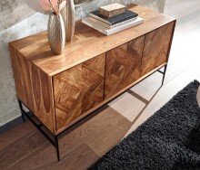 Sideboard >Rourkela< (B/H/T: 123x70x45 cm) in Sheesham - 123x70x45 (BxHxT)