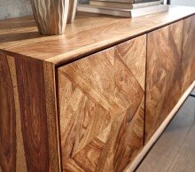 Sideboard >Rourkela< (B/H/T: 123x70x45 cm) in Sheesham - 123x70x45 (BxHxT)