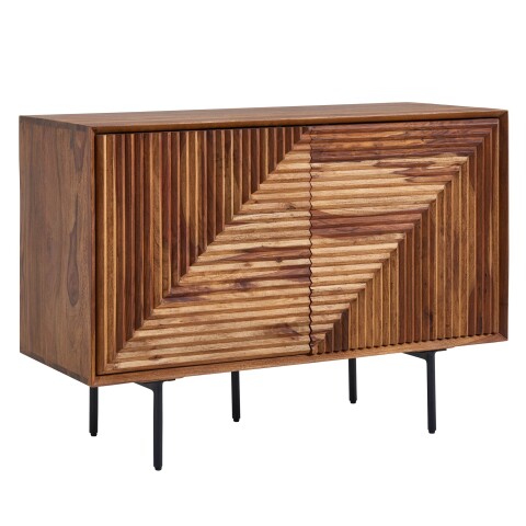 Sideboard >Sonipat< (B/H/T: 100x71x40 cm) in Sheesham - 100x71x40 (BxHxT)