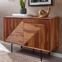 Sideboard >Sonipat< (B/H/T: 100x71x40 cm) in Sheesham - 100x71x40 (BxHxT)