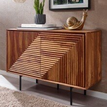 Sideboard >Sonipat< (B/H/T: 100x71x40 cm) in Sheesham - 100x71x40 (BxHxT)